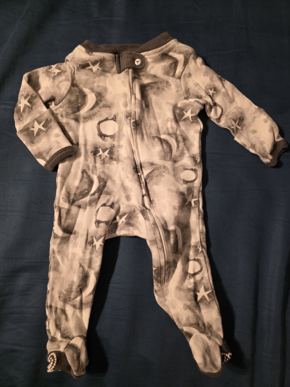 Burt's Bees Baby Gray Moon & Stars Sleeper